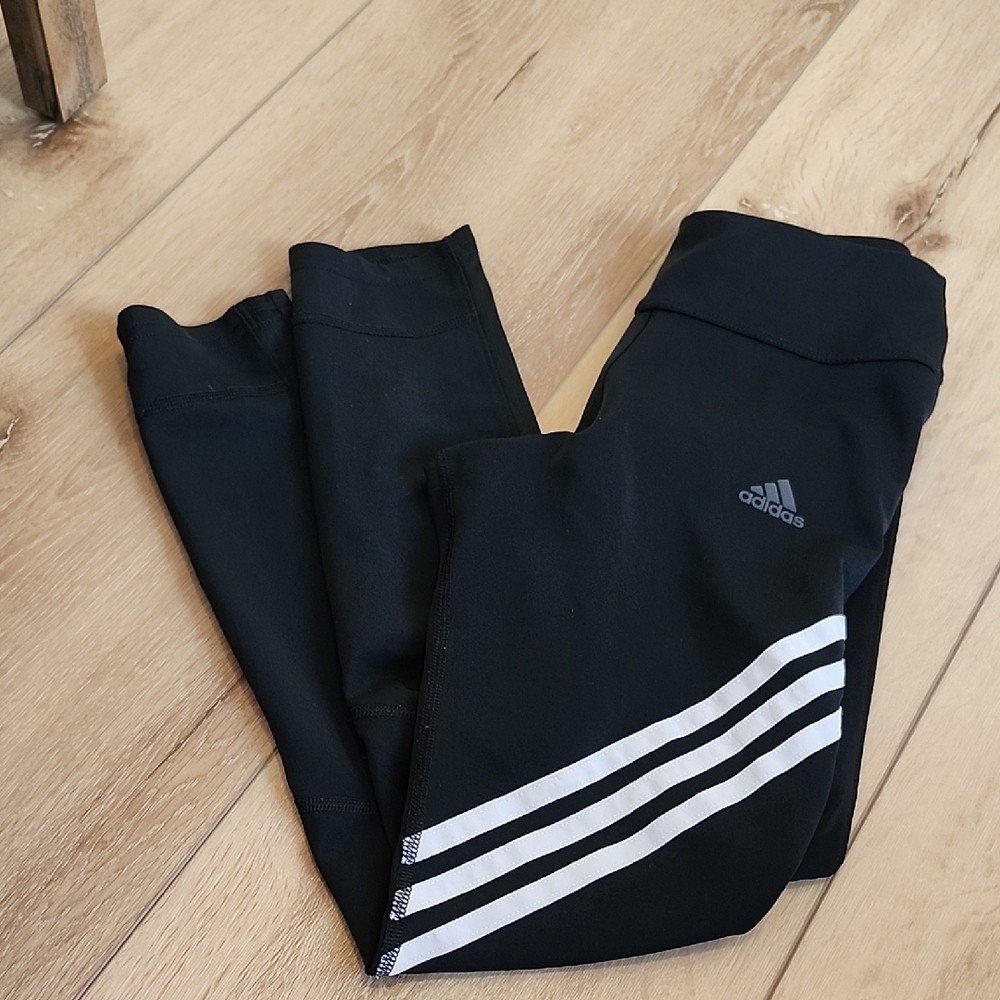 Adidas Black Leggings, Womens Xs 4-6